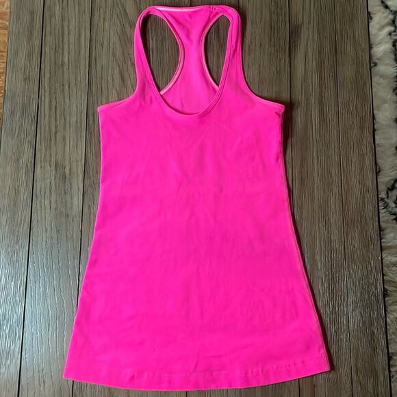 Lululemon hot pink cool racer back size 4 - Picture 1 of 3
